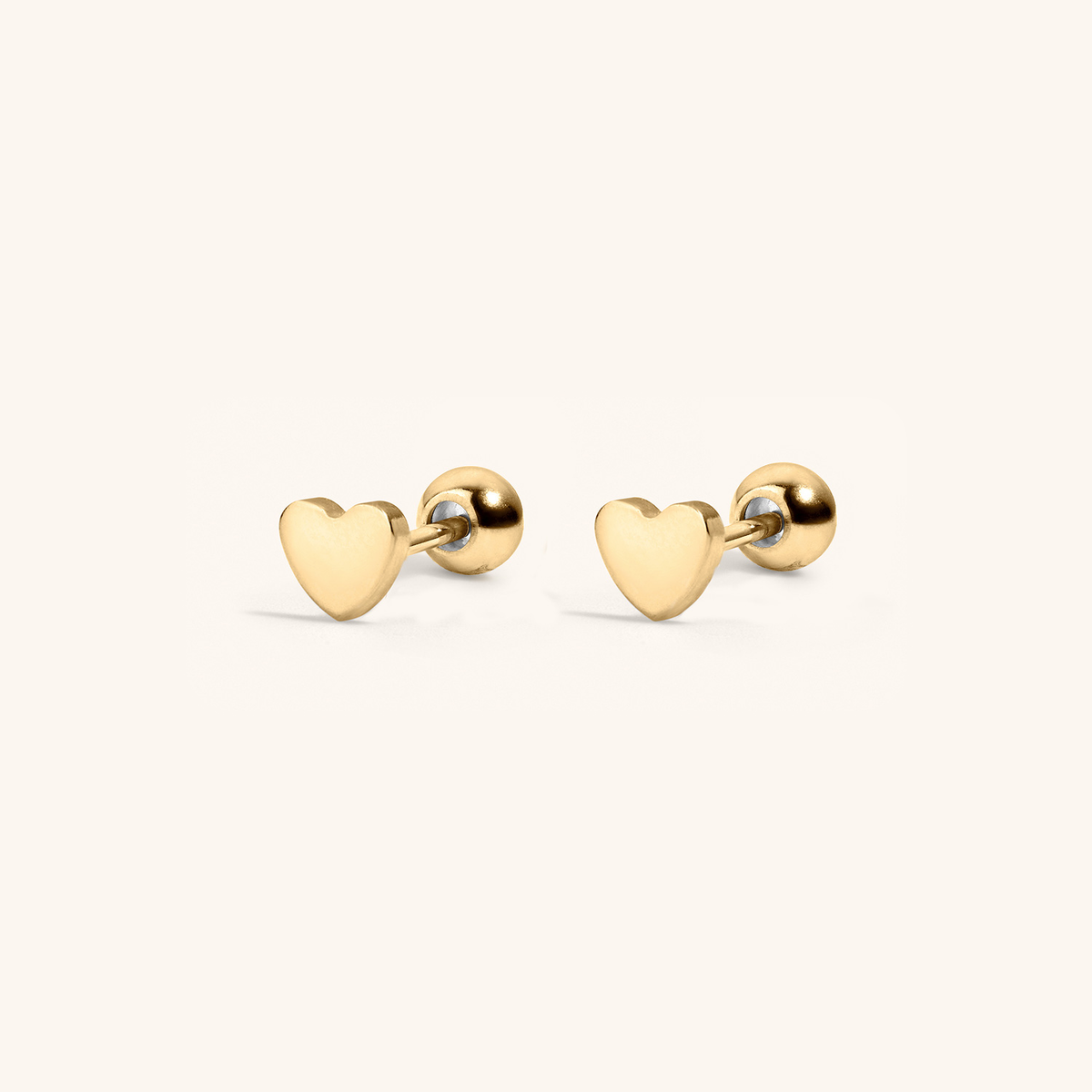 Heart Studs (Gold)