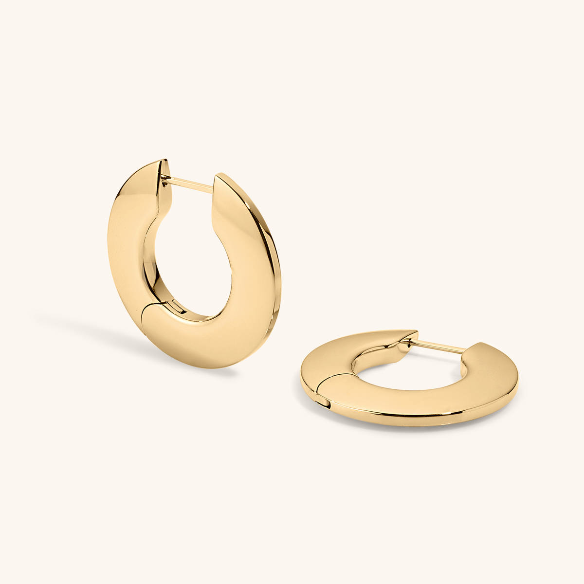 Disc Hoops - Gold