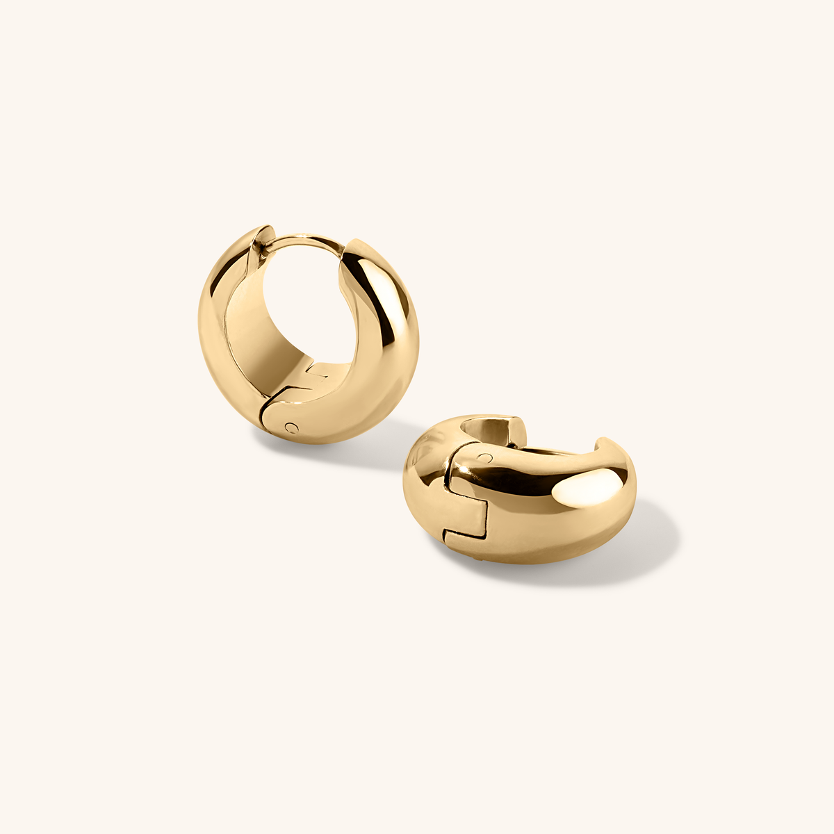 Dewdrop Huggie Hoops - Gold