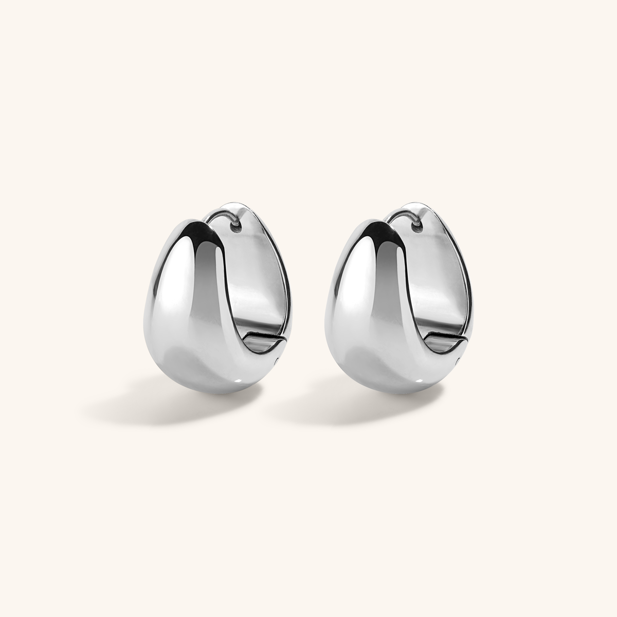 Mini Dewdrop Hoops - Silver