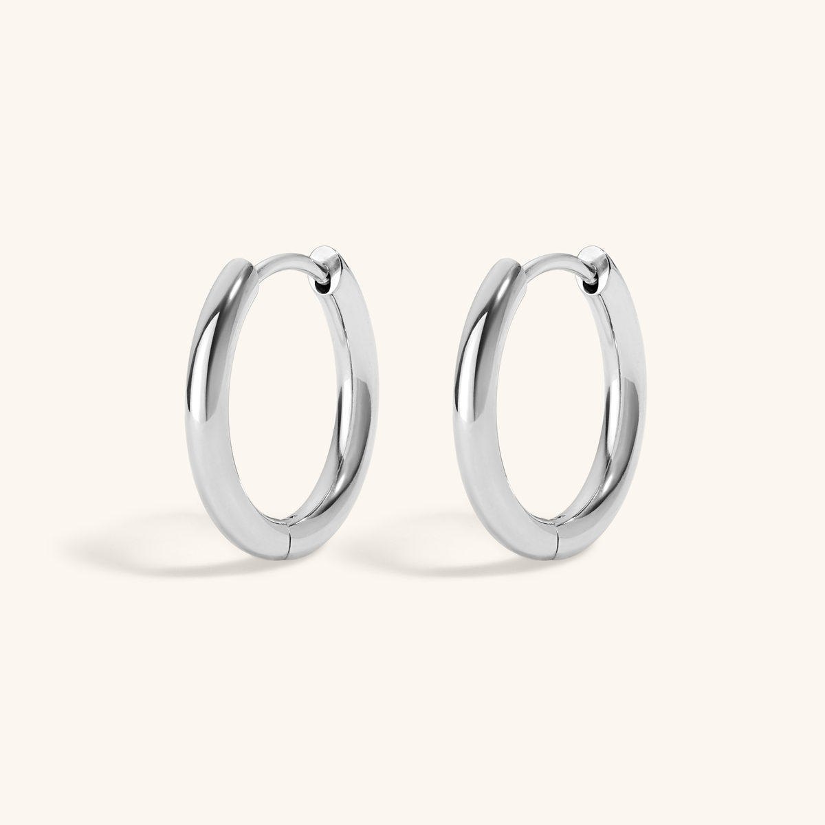 Classic Hoops, 15mm (Silver)