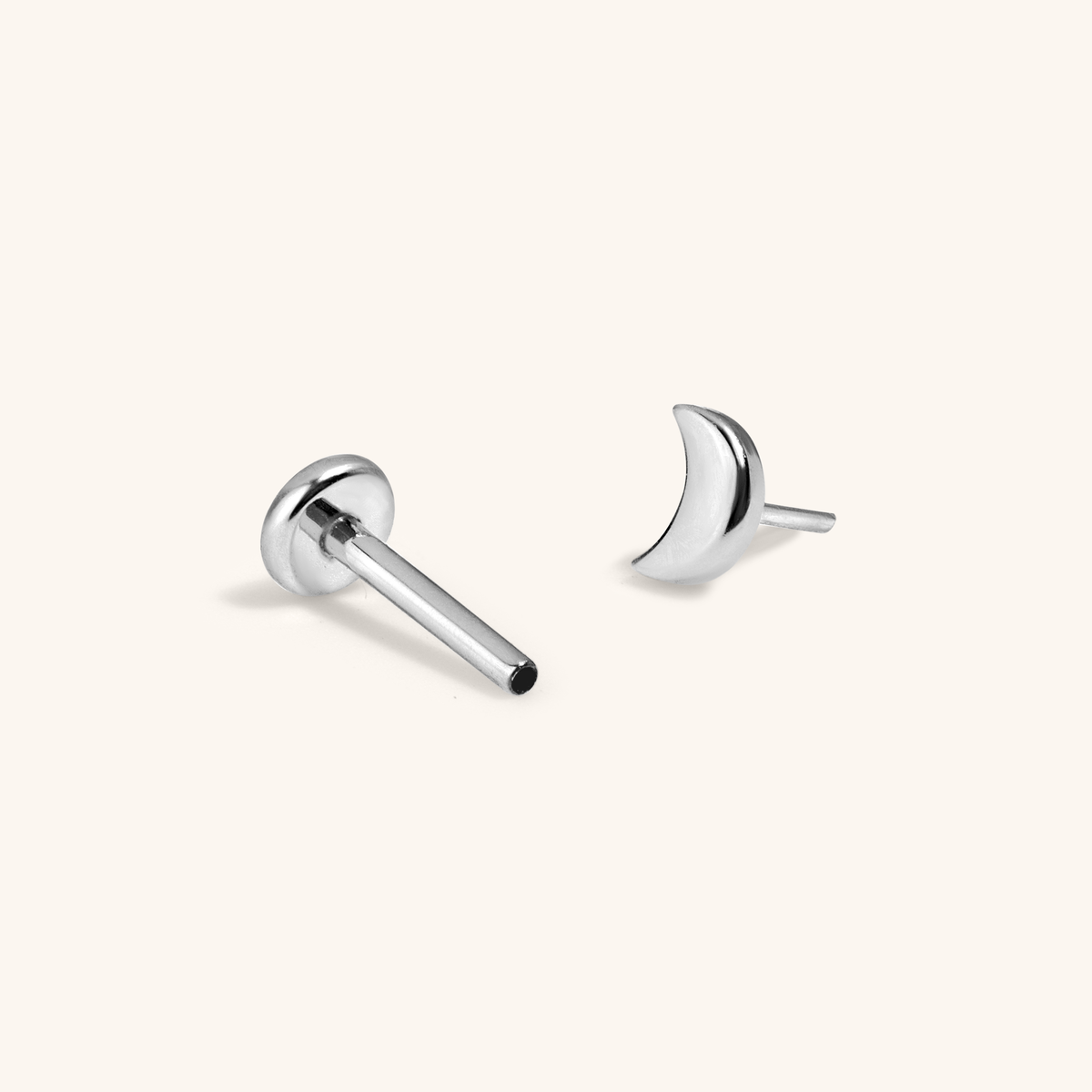 Moon Nap Earrings (Silver)