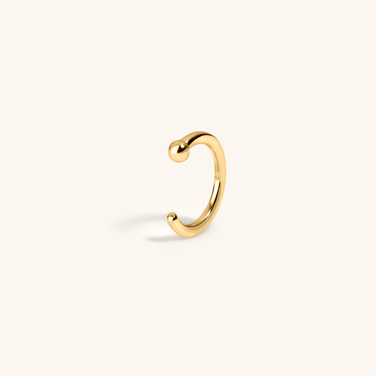 Tiny Secret Nose Hoop Ring in 14k Gold