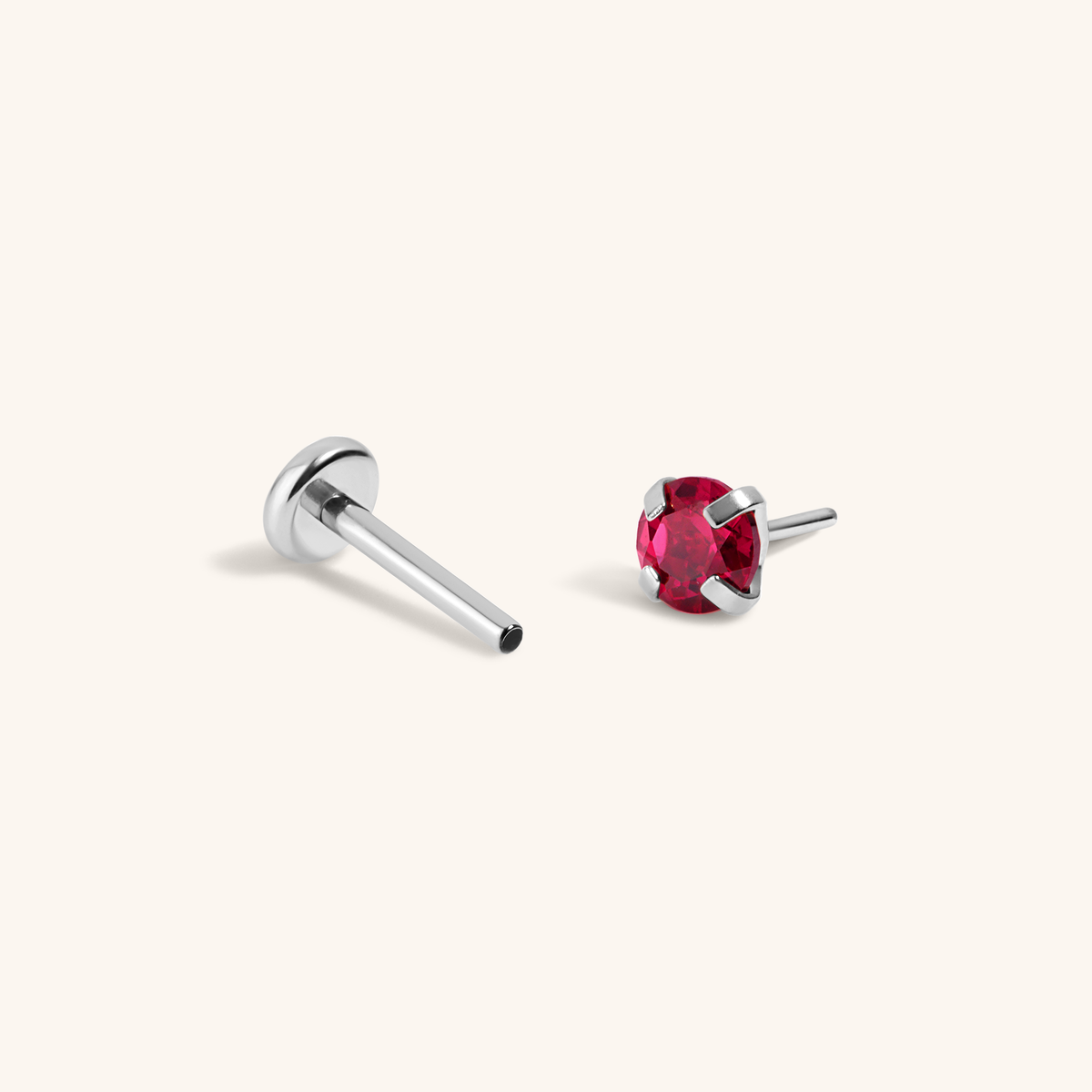 Ruby Nap Earrings (Silver)