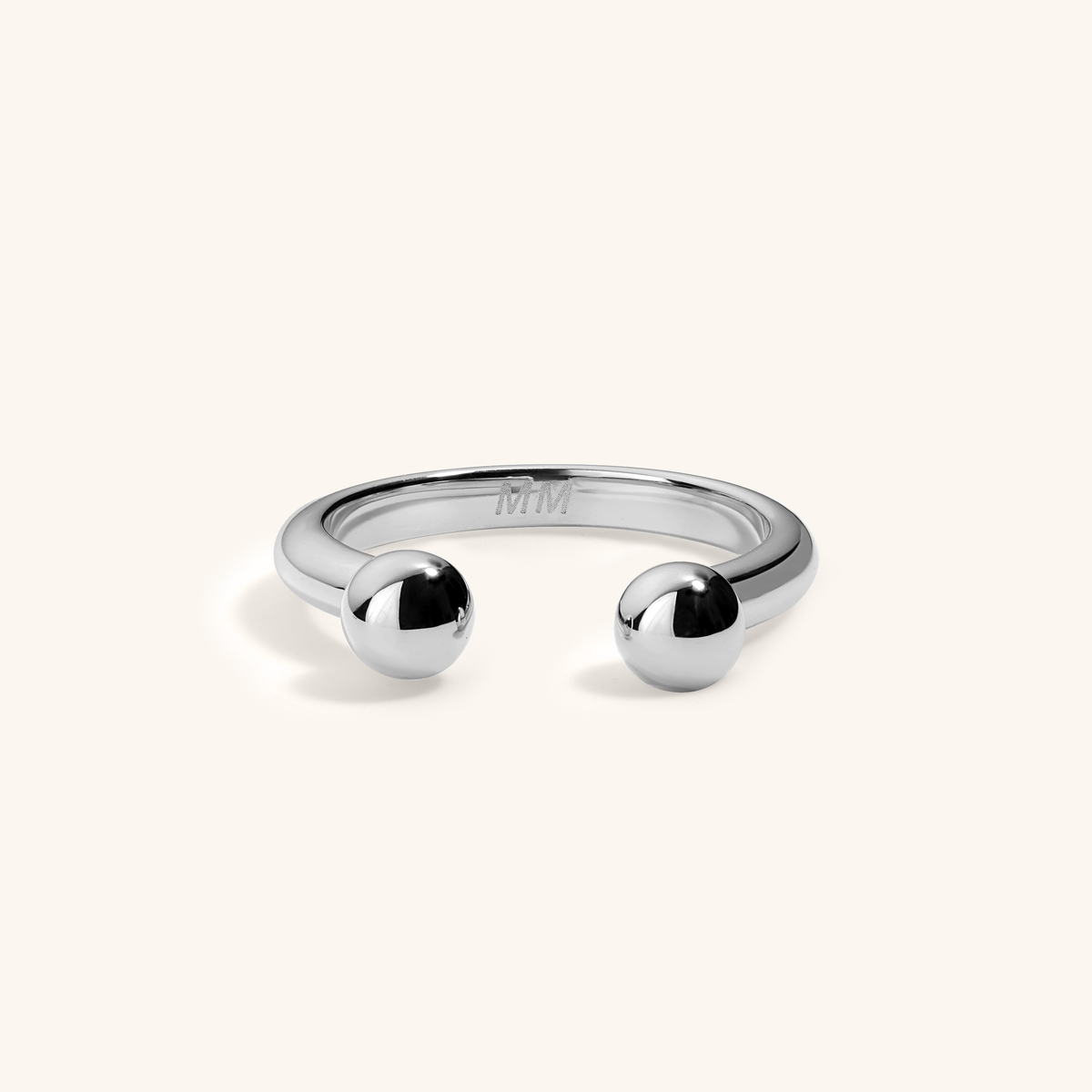 Floating Orb Ring II (Silver)