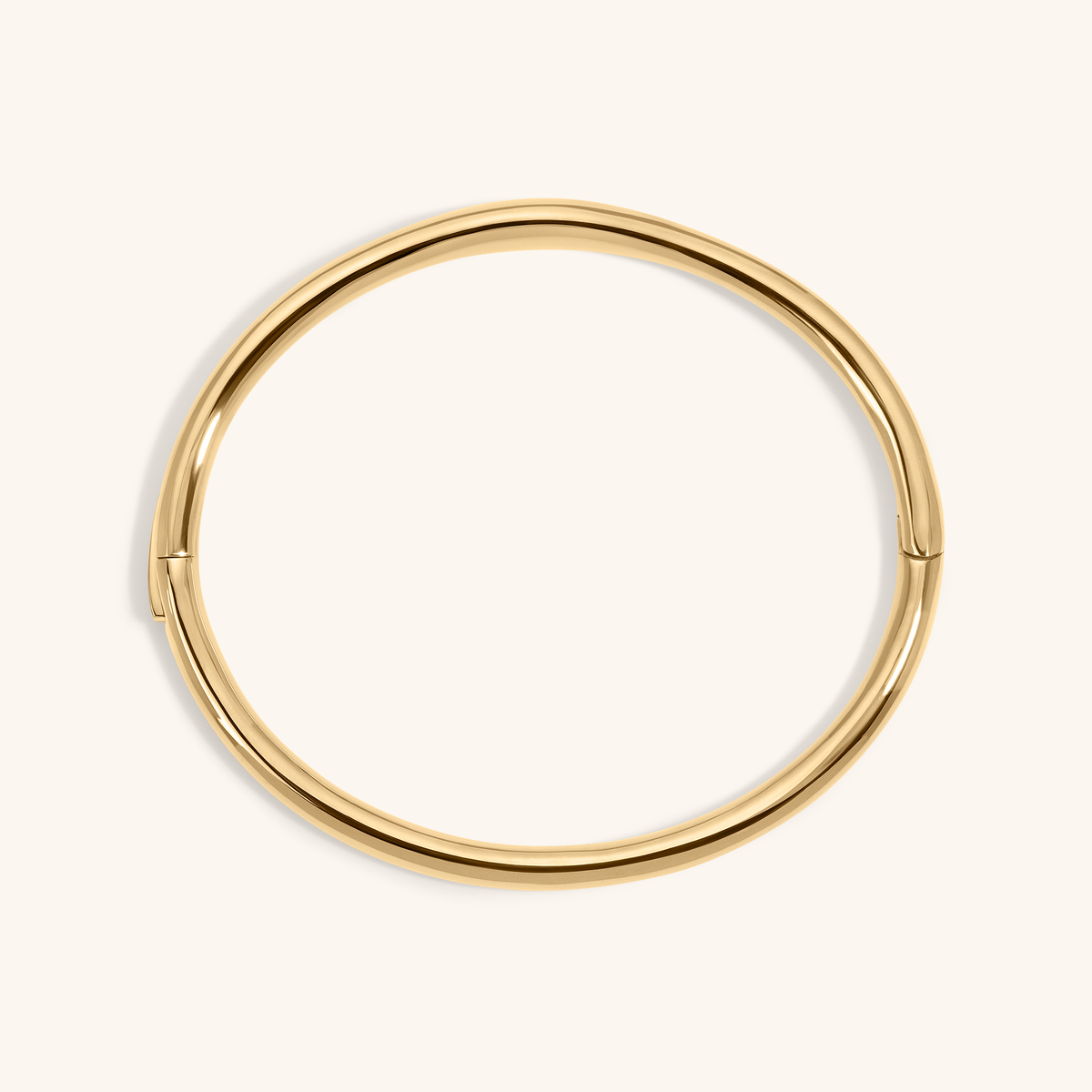 Echo Bangle in gold – top view