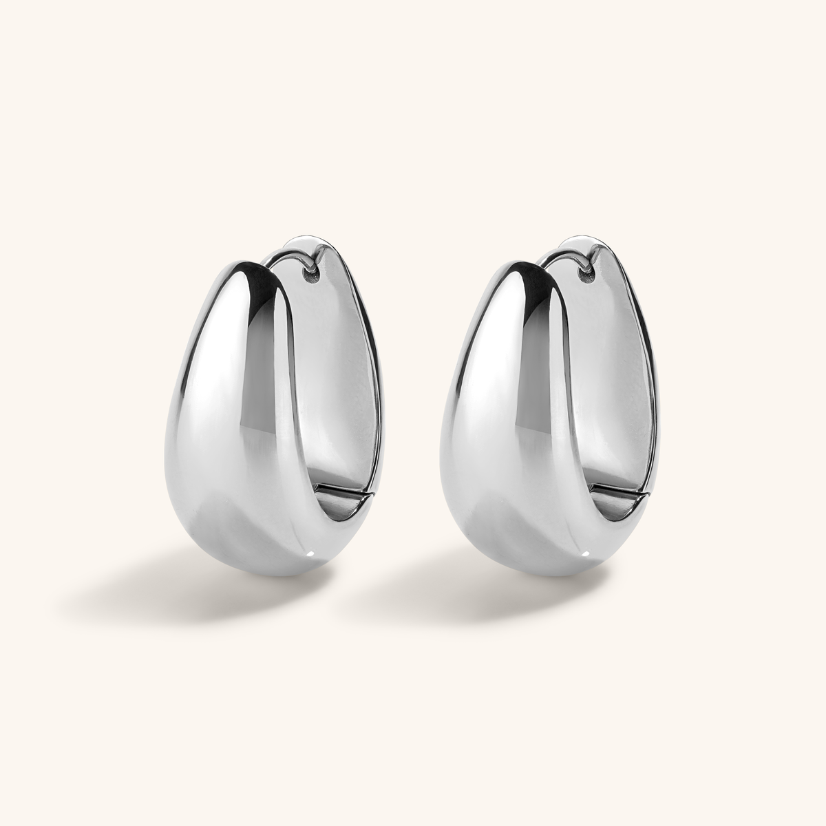 Dewdrop Hoops - Silver