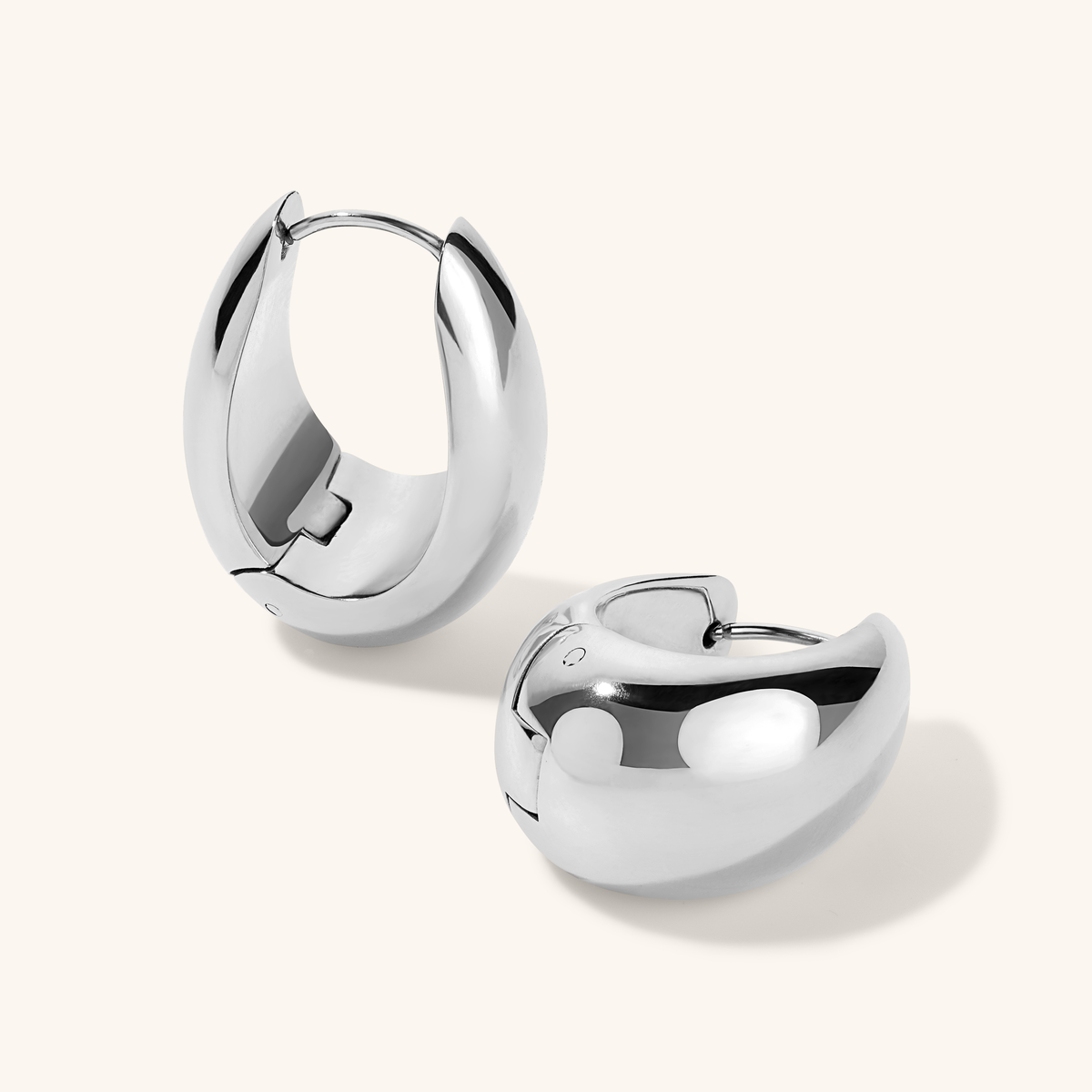 Dewdrop Hoops - Silver