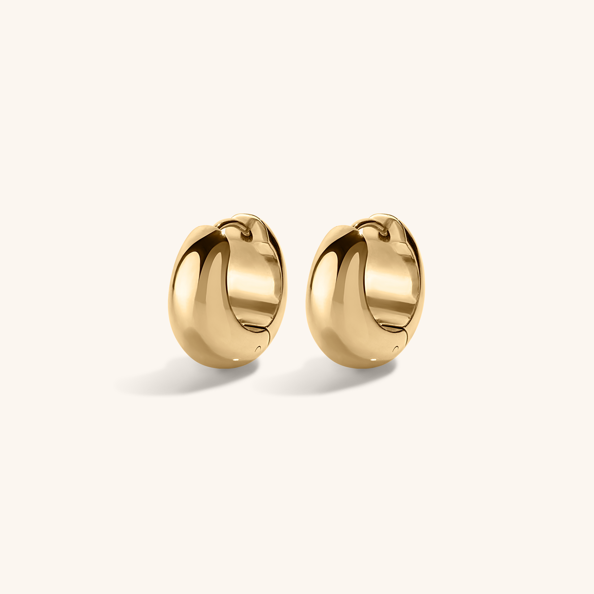 Dewdrop Huggie Hoops - Gold