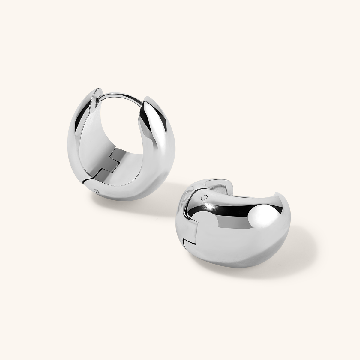 Mini Dewdrop Hoops - Silver