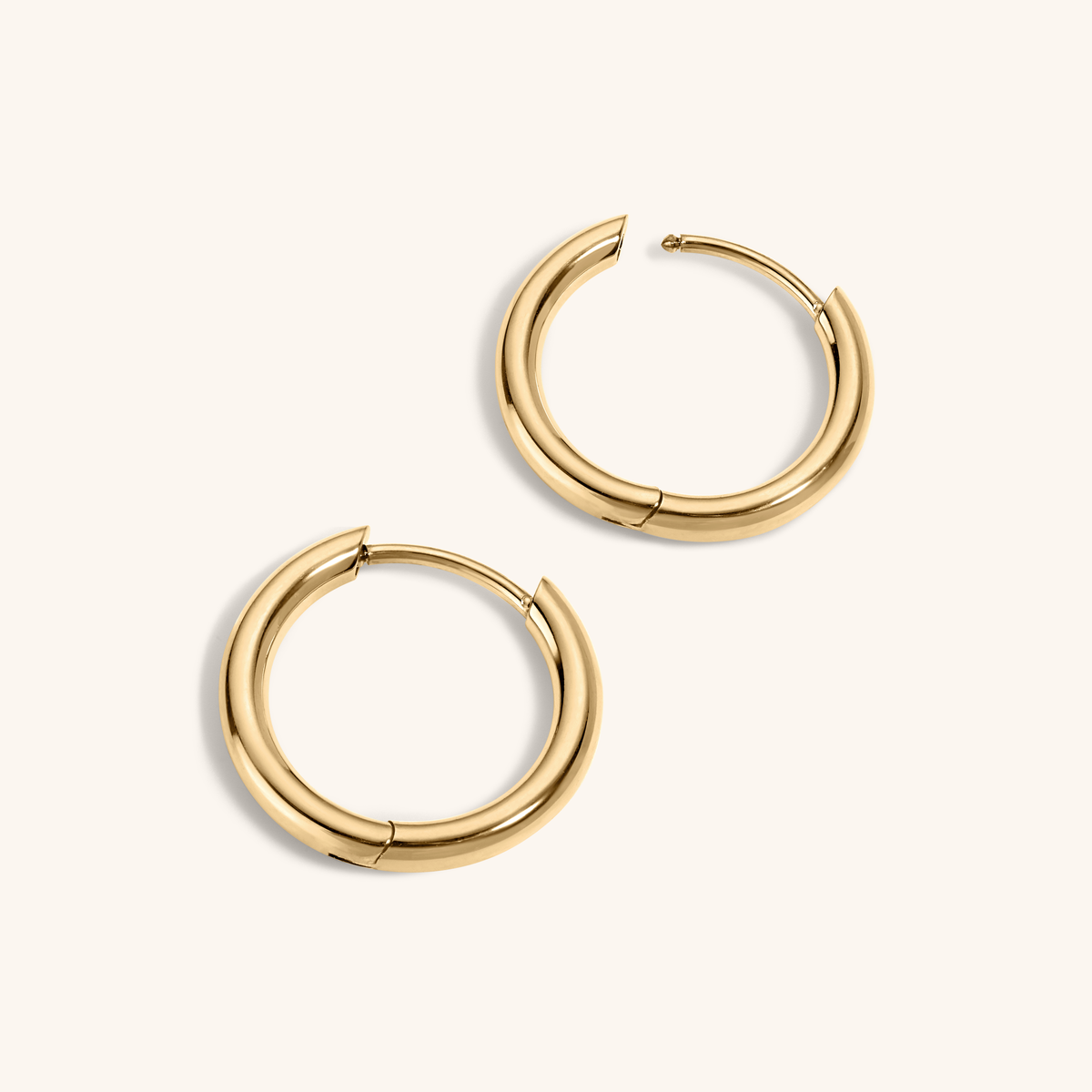 Classic Hoops, 15mm (Gold)