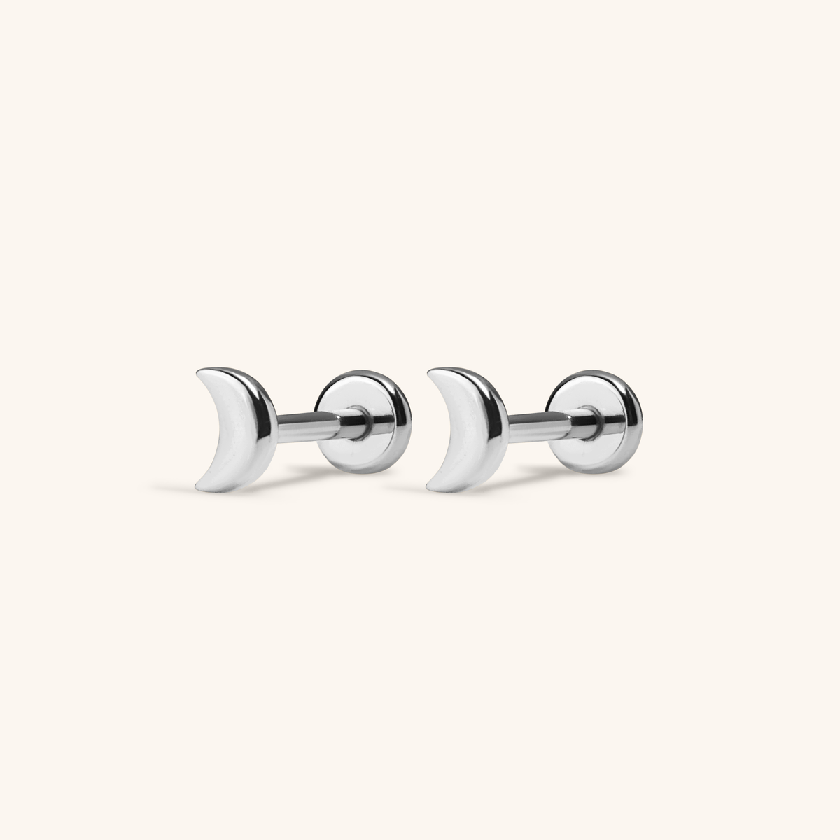 Moon Nap Earrings (Silver)