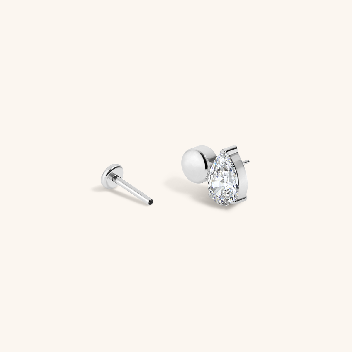 Toi Et Moi Nap Earring - Silver