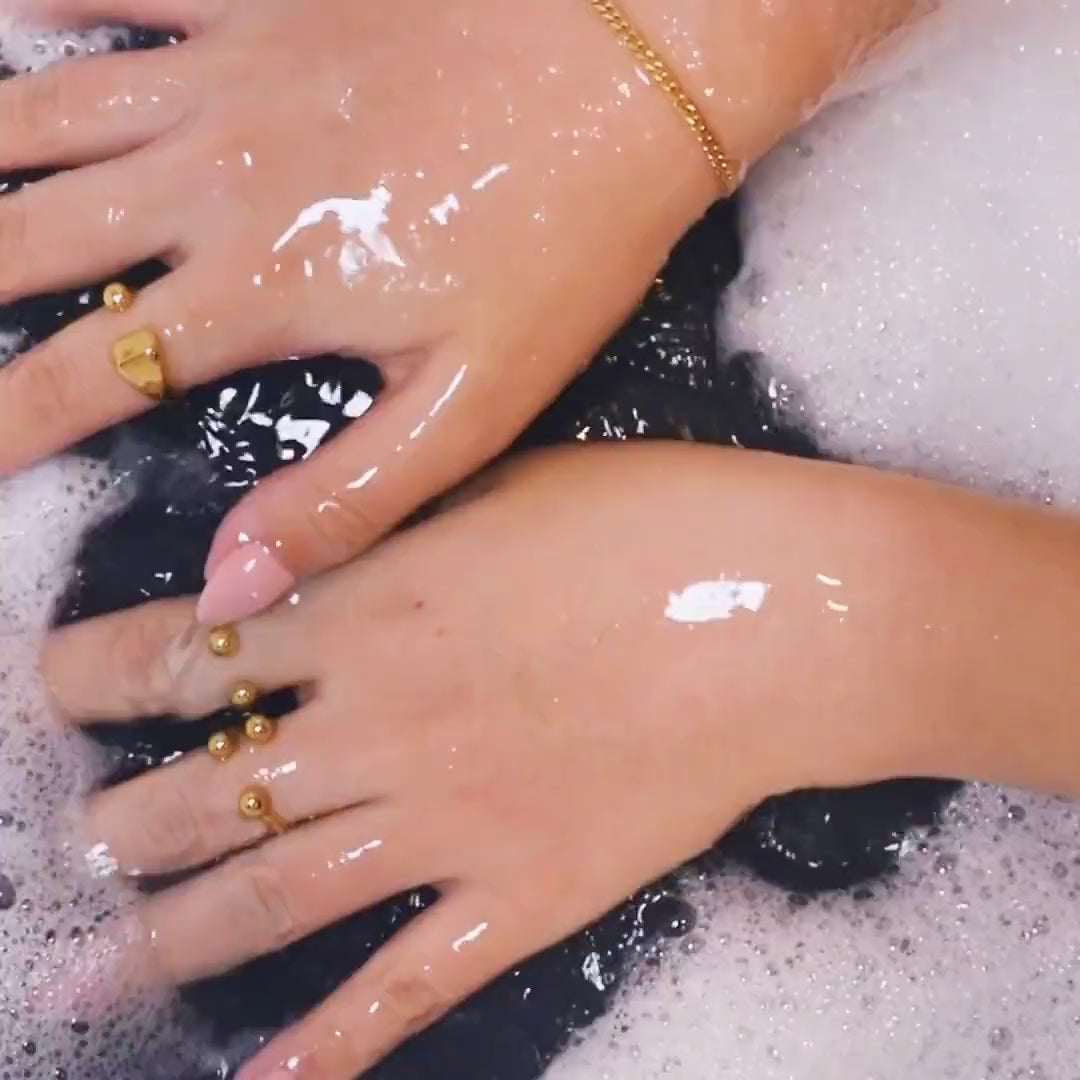 Floating Orb Ring II and III and Floating Orb Signet Ring (Gold) on model video